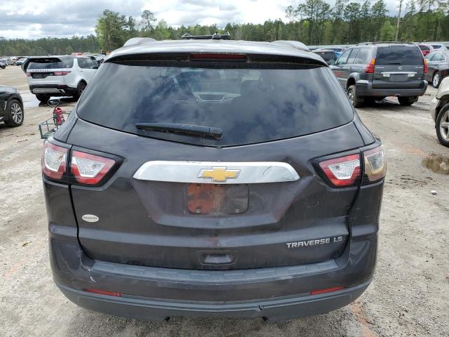 1GNKRFED0FJ165974 - 2015 CHEVROLET TRAVERSE LS GRAY photo 6