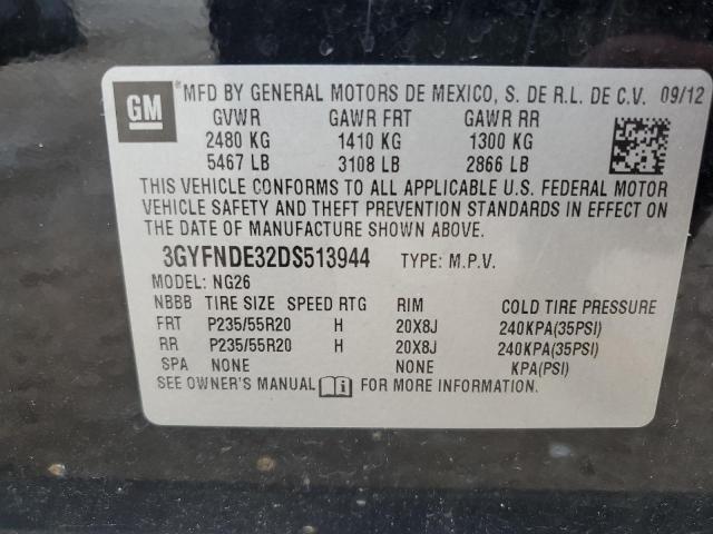 3GYFNDE32DS513944 - 2013 CADILLAC SRX PERFORMANCE COLLECTION Қара фото 14