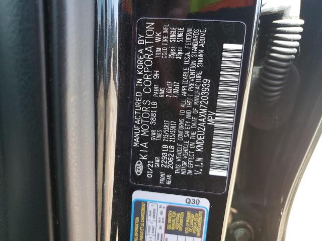 KNDEU2AAXM7203939 - 2021 KIA SELTOS S BLACK photo 12