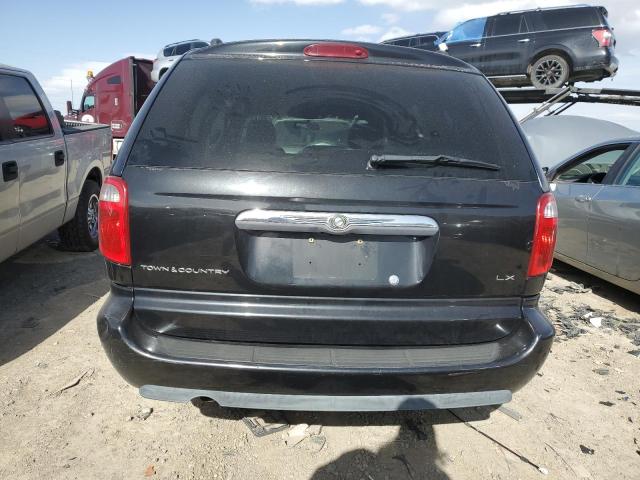 2C4GP44R85R306760 - 2005 CHRYSLER TOWN & COU LX BLACK photo 6