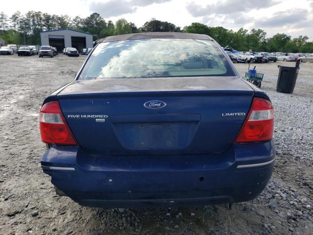 1FAHP28126G103790 - 2006 FORD FIVE HUNDR LIMITED BLUE photo 6
