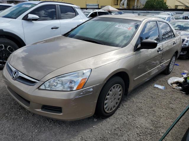 1HGCM56107A017482 - 2007 HONDA ACCORD VALUE GOLD photo 1