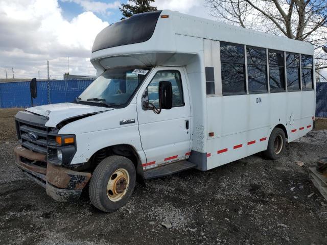 1FD4E45L68DB07504 - 2008 FORD ECONOLINE E450 SUPER DUTY CUTAWAY VAN WHITE photo 1