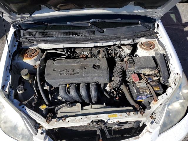 2T1KR32E17C661755 - 2007 TOYOTA COROLLA MA XR WHITE photo 11