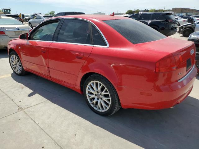 WAUAF78E28A167264 - 2008 AUDI A4 2.0T RED photo 2