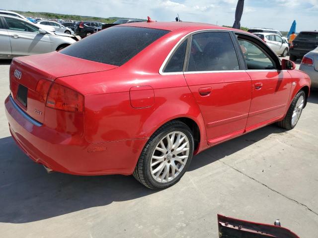 WAUAF78E28A167264 - 2008 AUDI A4 2.0T RED photo 3