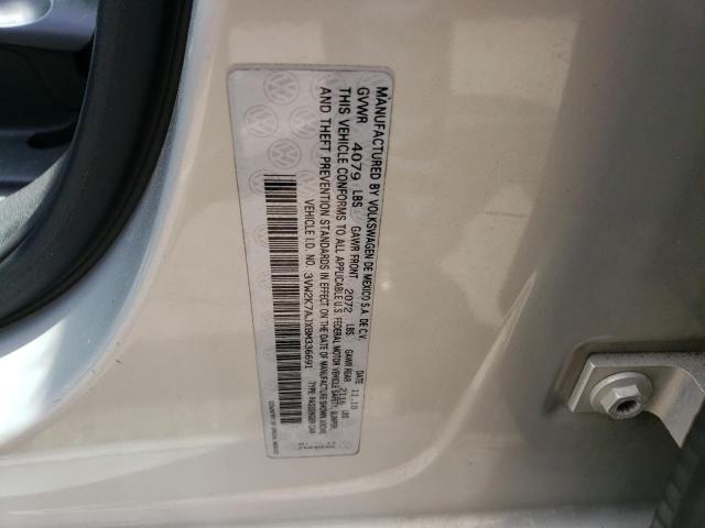 3VW2K7AJXBM336691 - 2011 VOLKSWAGEN JETTA BASE 银色 照片 12