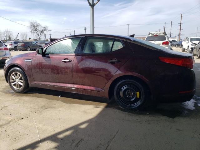 5XXGM4A76CG076671 - 2012 KIA OPTIMA LX BURGUNDY photo 2