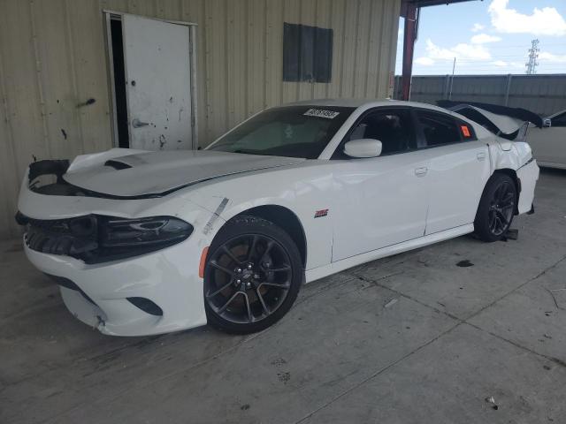 2C3CDXGJ3LH183116 - 2020 DODGE CHARGER SCAT PACK WHITE photo 1