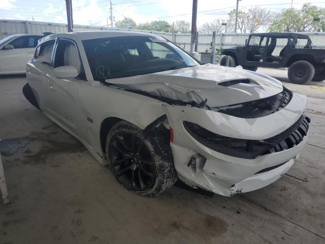 2C3CDXGJ3LH183116 - 2020 DODGE CHARGER SCAT PACK WHITE photo 4