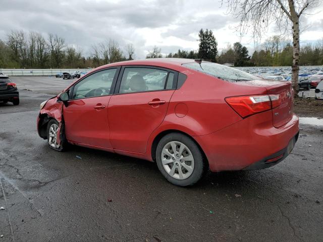 KNADM4A35D6110600 - 2013 KIA RIO LX RED photo 2