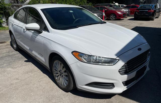 3FA6P0UUXGR122657 - 2016 FORD FUSION S HYBRID WHITE photo 1