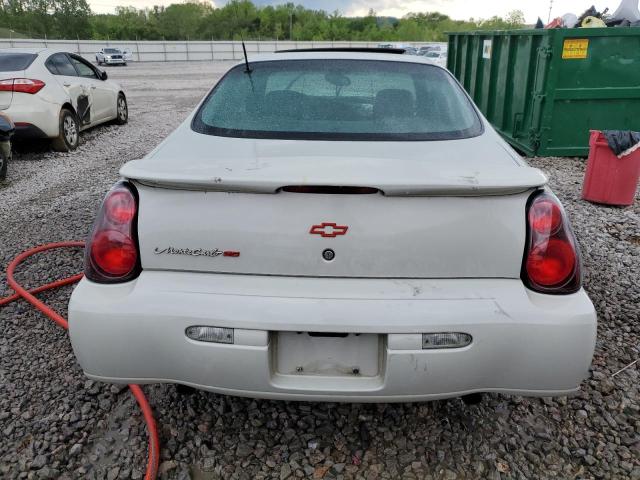 2G1WX12K139290908 - 2003 CHEVROLET MONTE CARL SS WHITE photo 6