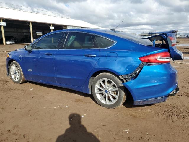 3FA6P0SU6HR209766 - 2017 FORD FUSION TITANIUM PHEV BLUE photo 2