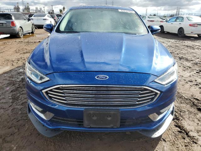 3FA6P0SU6HR209766 - 2017 FORD FUSION TITANIUM PHEV BLUE photo 5