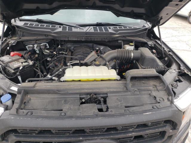 1FTFX1E5XMKE66030 - 2021 FORD F150 SUPER CAB BLACK photo 11