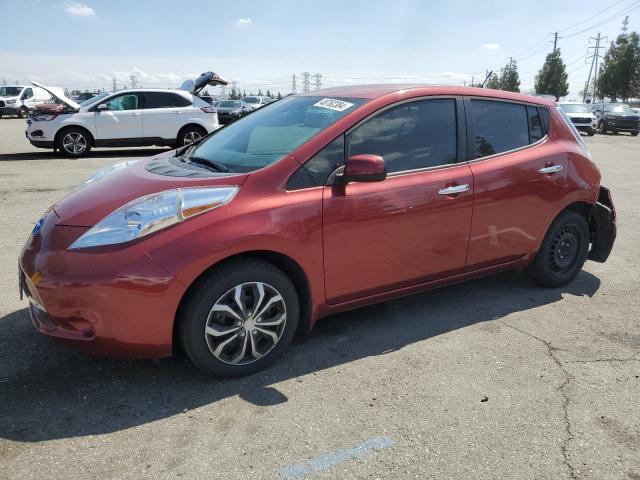 1N4AZ0CP6DC424649 - 2013 NISSAN LEAF S RED photo 1