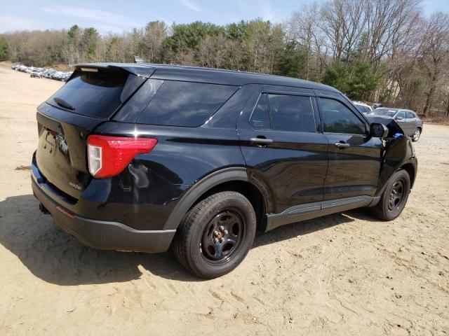 1FM5K8AB9MGA41945 - 2021 FORD EXPLORER POLICE INTERCEPTOR BLACK photo 3