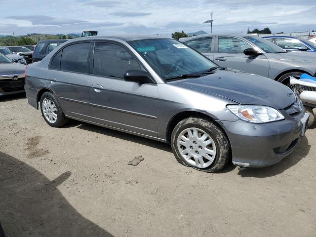 2HGES165X5H523085 - 2005 HONDA CIVIC LX GRAY photo 4