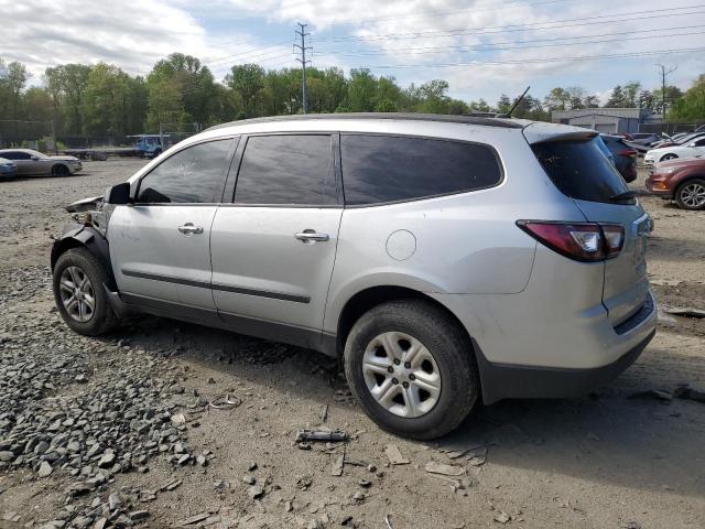 1GNKRFED9DJ111182 - 2013 CHEVROLET TRAVERSE LS SILVER photo 2