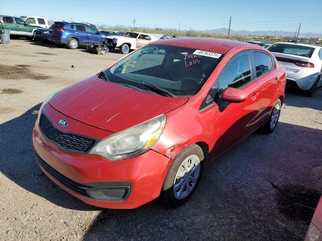 KNADM4A37E6398380 - 2014 KIA RIO LX RED photo 1