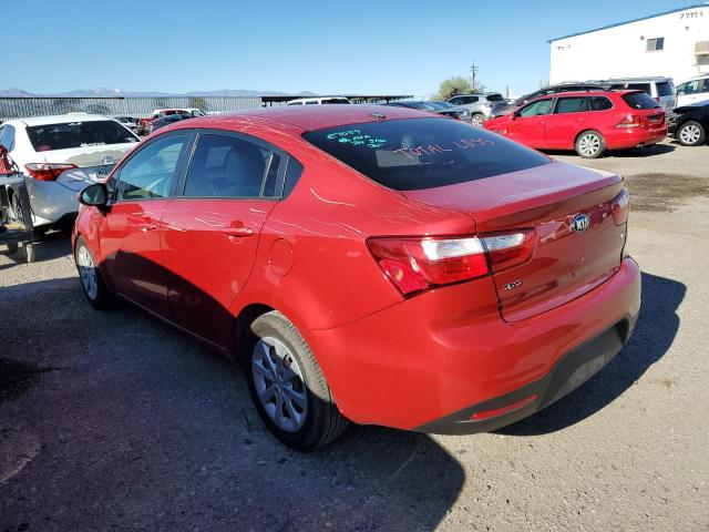 KNADM4A37E6398380 - 2014 KIA RIO LX RED photo 2