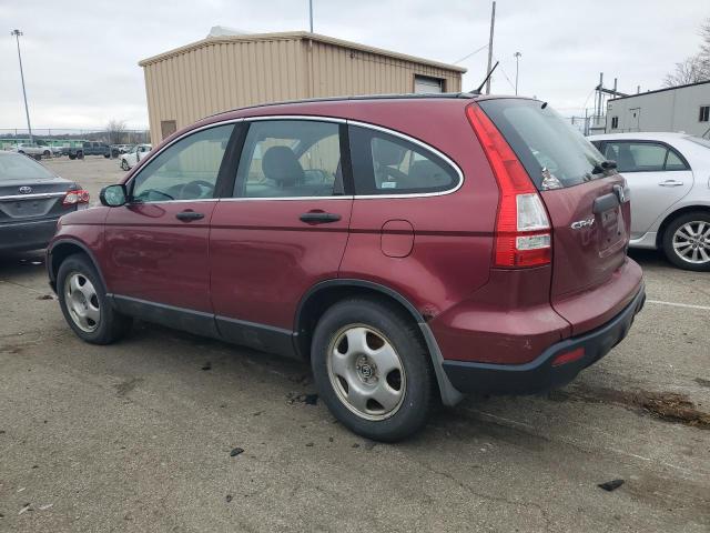 5J6RE483X7L011458 - 2007 HONDA CR-V LX MAROON photo 2