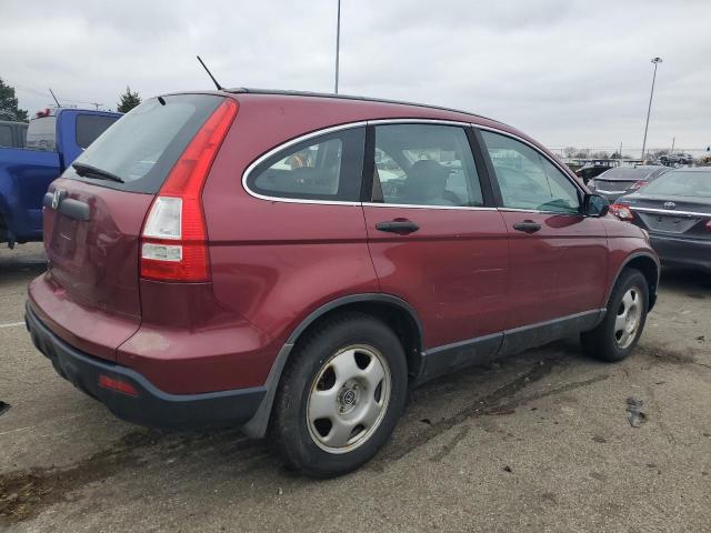 5J6RE483X7L011458 - 2007 HONDA CR-V LX MAROON photo 3