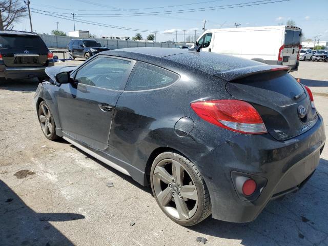 KMHTC6AE0FU217983 - 2015 HYUNDAI VELOSTER TURBO BLACK photo 2