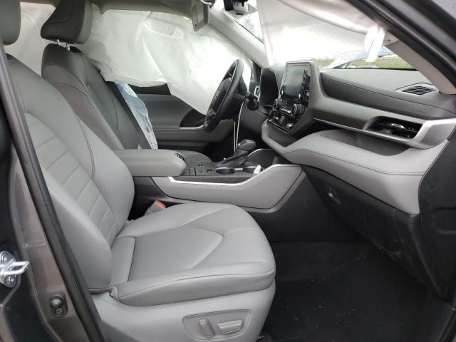 5TDGZRAH6MS535530 - 2021 TOYOTA HIGHLANDER XLE GRAY photo 7