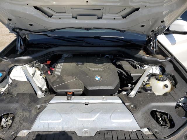 5UX43DP08N9J85647 - 2022 BMW X3 SDRIVE30I WHITE photo 12