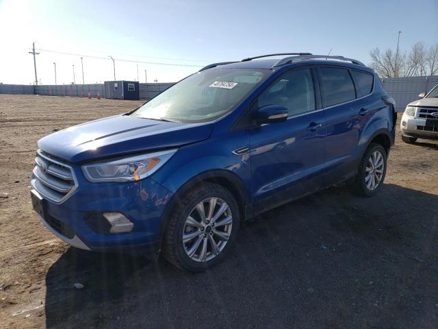 1FMCU9J92HUD11853 - 2017 FORD ESCAPE TITANIUM BLUE photo 1