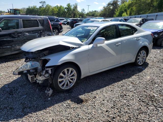 JTHCK262682021123 - 2008 LEXUS IS 250 WHITE photo 1