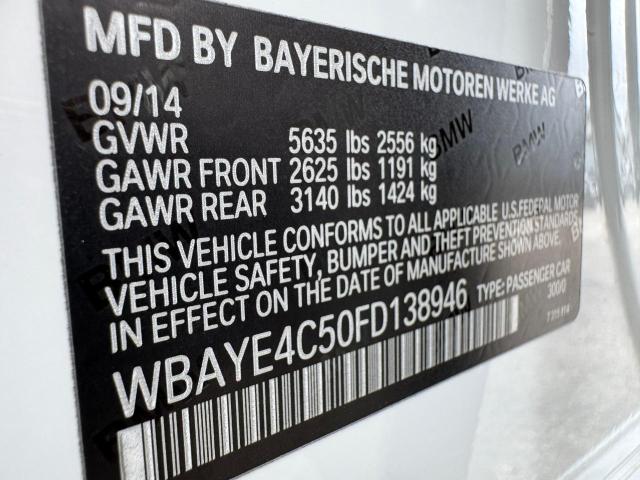WBAYE4C50FD138946 - 2015 BMW 740 LI WHITE photo 15