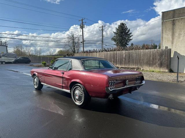 7T01C252778 - 1967 FORD MUSTANG MAROON photo 3