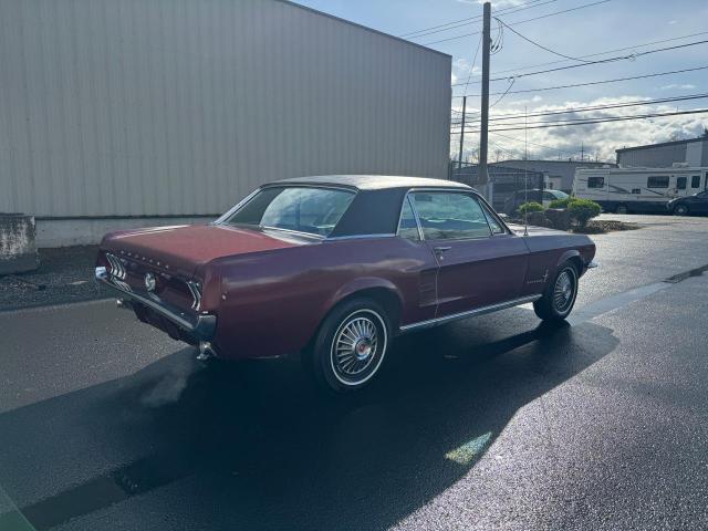 7T01C252778 - 1967 FORD MUSTANG MAROON photo 4