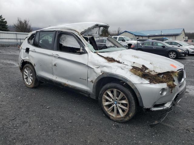 5UXWX9C51D0A14613 - 2013 BMW X3 XDRIVE28I SILVER photo 4