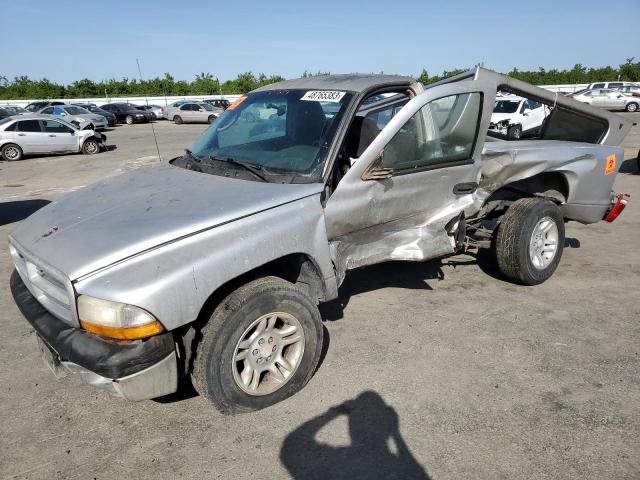 1B7FL26X21S134080 - 2001 DODGE DAKOTA SILVER photo 1