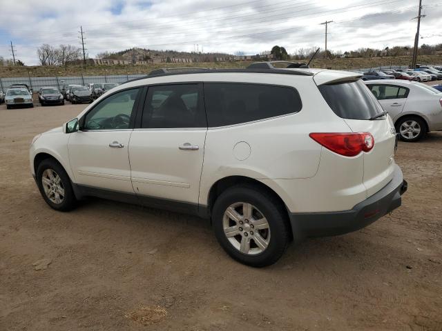 1GNKRGED5CJ393096 - 2012 CHEVROLET TRAVERSE LT CREAM photo 2