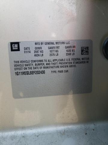 1G11H5SL6EF202436 - 2014 CHEVROLET MALIBU LTZ 米色 照片 12