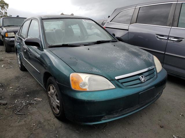 2HGES16511H507366 - 2001 HONDA CIVIC LX GREEN photo 4