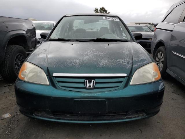 2HGES16511H507366 - 2001 HONDA CIVIC LX GREEN photo 5