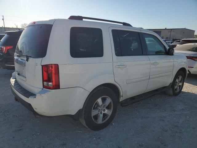 5FNYF38529B018274 - 2009 HONDA PILOT EXL WHITE photo 3