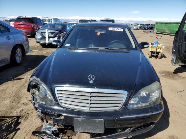 WDBNG75J75A443483 - 2005 MERCEDES-BENZ S 500 BLACK photo 5