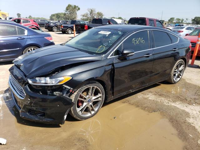 3FA6P0K93DR146955 - 2013 FORD FUSION TITANIUM BLACK photo 1