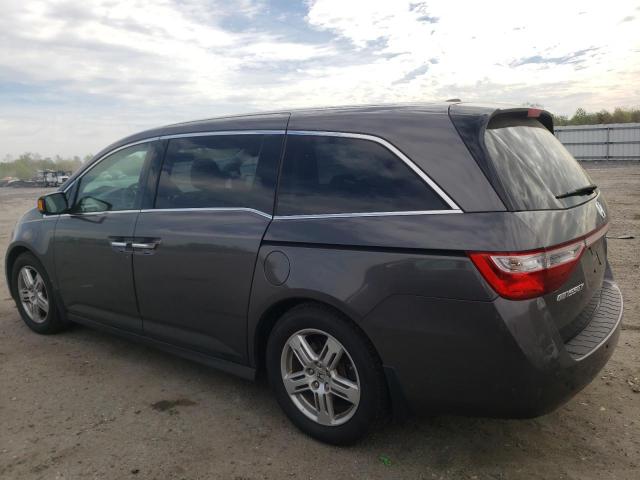 5FNRL5H99DB071431 - 2013 HONDA ODYSSEY TOURING GRAY photo 2