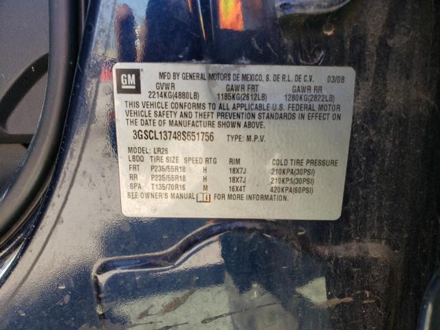 3GSCL13748S651756 - 2008 SATURN VUE REDLINE BLUE photo 13