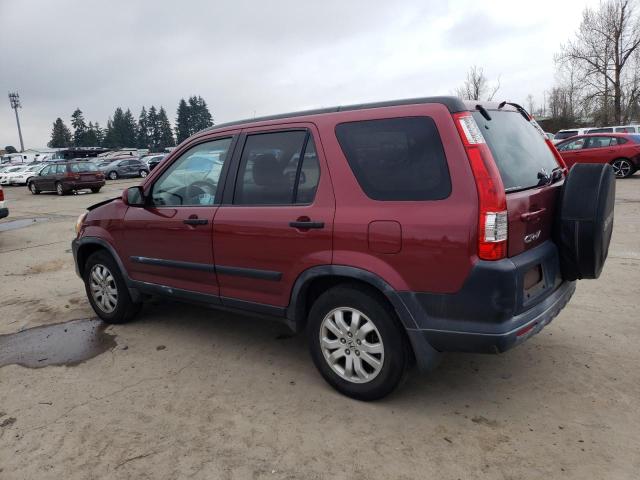 JHLRD788X5C057314 - 2005 HONDA CR-V EX RED photo 2