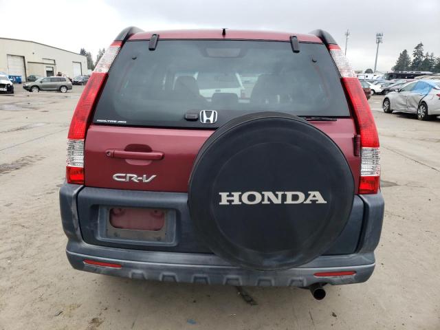 JHLRD788X5C057314 - 2005 HONDA CR-V EX RED photo 6