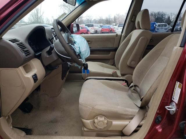 JHLRD788X5C057314 - 2005 HONDA CR-V EX RED photo 7